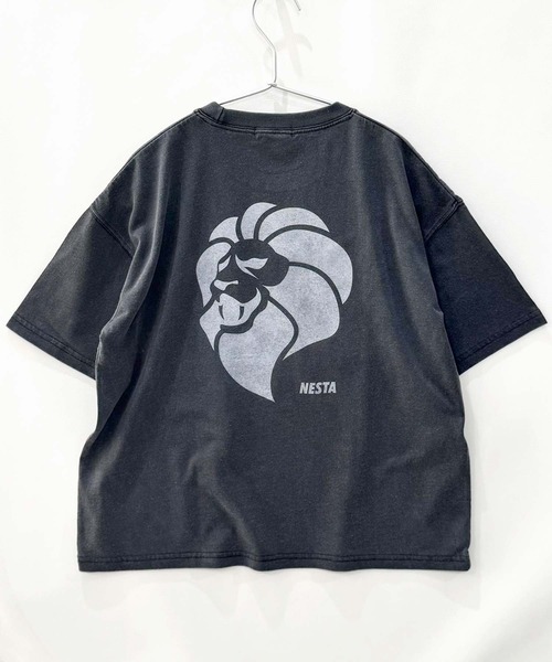 NESTA BRAND（ネスタブランド）の「【NESTA BRAND/ネスタブランド】ピグメント加工 オーバーサイズ Tシャツ（Tシャツ/カットソー・キッズ・ブラック/グレー系その他/ダークグリーン/チャコール/ネイビー/パープル・110/120/130/140/150/160）」の17枚目の写真