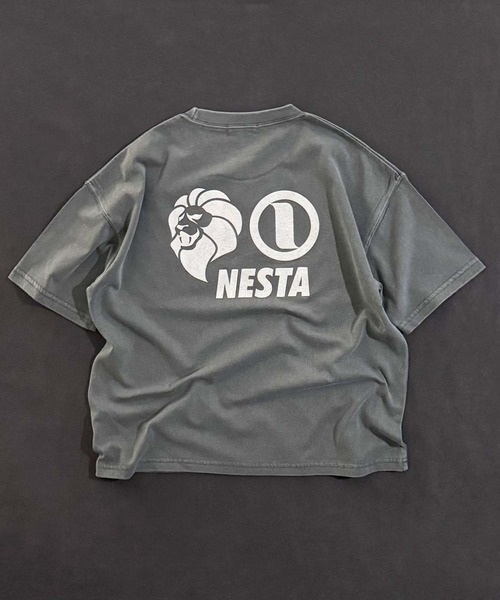 NESTA BRAND（ネスタブランド）の「【NESTA BRAND/ネスタブランド】ピグメント加工 オーバーサイズ Tシャツ（Tシャツ/カットソー・キッズ・ブラック/グレー系その他/ダークグリーン/チャコール/ネイビー/パープル・110/120/130/140/150/160）」の20枚目の写真