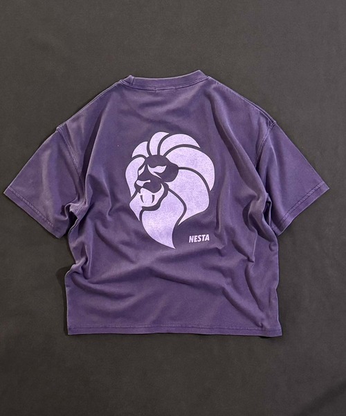 NESTA BRAND（ネスタブランド）の「【NESTA BRAND/ネスタブランド】ピグメント加工 オーバーサイズ Tシャツ（Tシャツ/カットソー・キッズ・ブラック/グレー系その他/ダークグリーン/チャコール/ネイビー/パープル・110/120/130/140/150/160）」の21枚目の写真