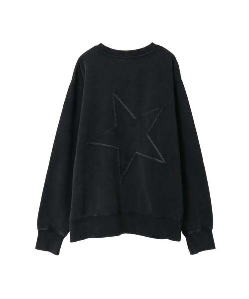 CONVERSE TOKYO（コンバーストウキョウ）の「BACK STAR★ PATCH SWEAT（スウェット・レディース・スミクロ/ネイビー/イエロー・SMALL/MEDIUM）」の12枚目の写真