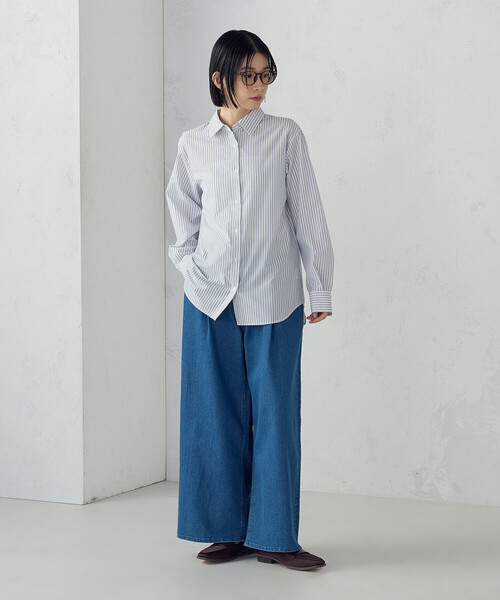 COMME CA ISM(コムサイズム)の「ス-パ-ワイドデニムパンツ(デニムパンツ・レディース・ブルー/ワンウォッシュ・X-LARGE/LARGE/MEDIUM/SMALL)」の17枚目の写真