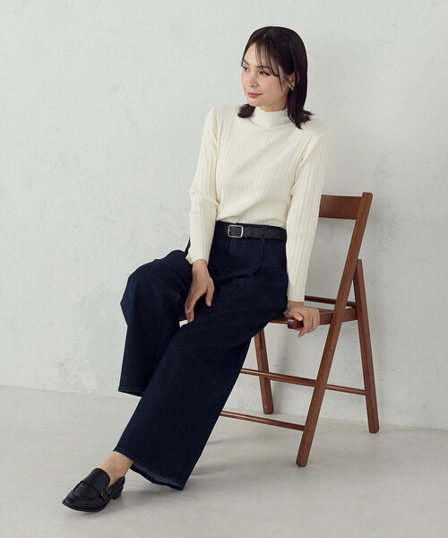 COMME CA ISM(コムサイズム)の「ス-パ-ワイドデニムパンツ(デニムパンツ・レディース・ブルー/ワンウォッシュ・X-LARGE/LARGE/MEDIUM/SMALL)」の19枚目の写真