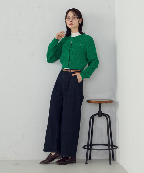 COMME CA ISM(コムサイズム)の「ス-パ-ワイドデニムパンツ(デニムパンツ・レディース・ブルー/ワンウォッシュ・X-LARGE/LARGE/MEDIUM/SMALL)」の20枚目の写真