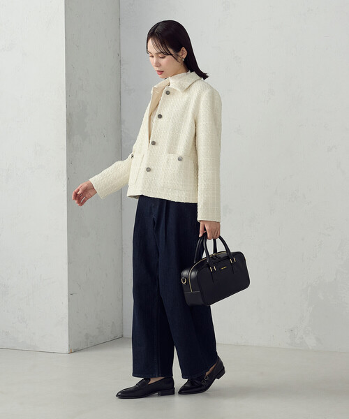 COMME CA ISM（コムサイズム）の「【宮城舞さん着用】ス－パ－ワイドデニムパンツ（デニムパンツ・レディース・ブルー/ワンウォッシュ・X-LARGE/LARGE/MEDIUM/SMALL）」の12枚目の写真