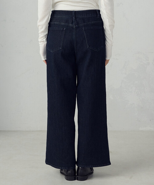 COMME CA ISM(コムサイズム)の「ス-パ-ワイドデニムパンツ(デニムパンツ・レディース・ブルー/ワンウォッシュ・X-LARGE/LARGE/MEDIUM/SMALL)」の8枚目の写真