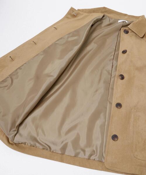 ITEMS URBANRESEARCH（アイテムズ アーバンリサーチ）の「フェイクスエードオーバージャケット（その他アウター・レディース・ベージュ/ブラウン・FREE）」の9枚目の写真