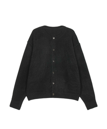 GUVO（グボ）の「Out seam round-neck cardigan, black（カーディガン/ボレロ）」
