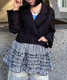 Candy Stripper（キャンディストリッパー）の「PEPLUM FRILL ジャケット（テーラードジャケット）」