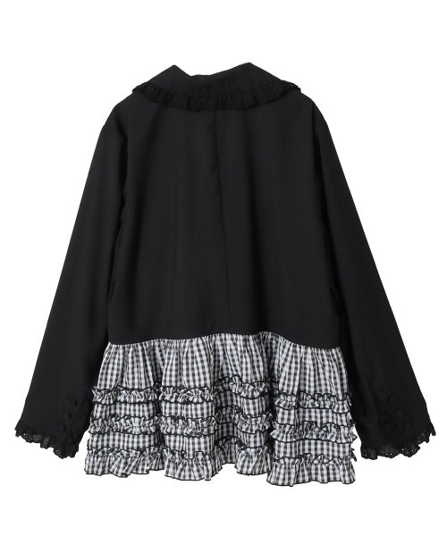 Candy Stripper（キャンディストリッパー）の「PEPLUM FRILL ジャケット（テーラードジャケット・レディース・グレー/ブラック/ブラック系その他・FREE）」の22枚目の写真