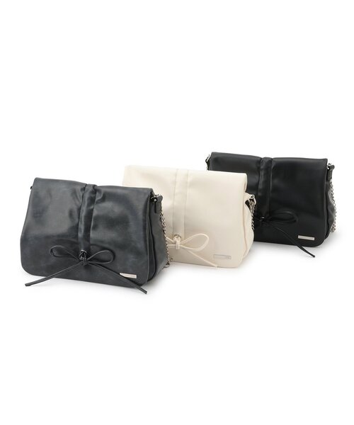 合皮リボンチェーンショルダー（バックパック/リュック）｜LOVETOXIC