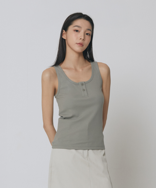 Express Holiday(エクスプレスホリデー)の「ジェリーシタンクトップ_セージグリーン(Tシャツ/カットソー・レディース・その他・ONE SIZE)」の1枚目の写真