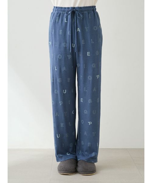 gelato pique（ジェラートピケ）の「【HOMME】吸湿発熱レーヨンロングパンツ（ルームウェア/パジャマ・メンズ・ネイビー/ピンクベージュ・M/L）」の4枚目の写真