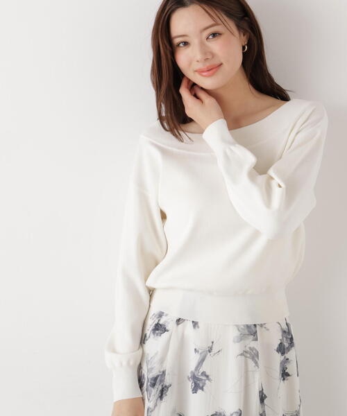 PROPORTION BODY DRESSING（プロポーションボディドレッシング）の「＜ウォッシャブル/UV＞２ＷＡＹベーシックニット / 1216170201（ニット/セーター・レディース・イエロー/ネイビー/ブルー/ホワイト系その他・FREE）」の7枚目の写真