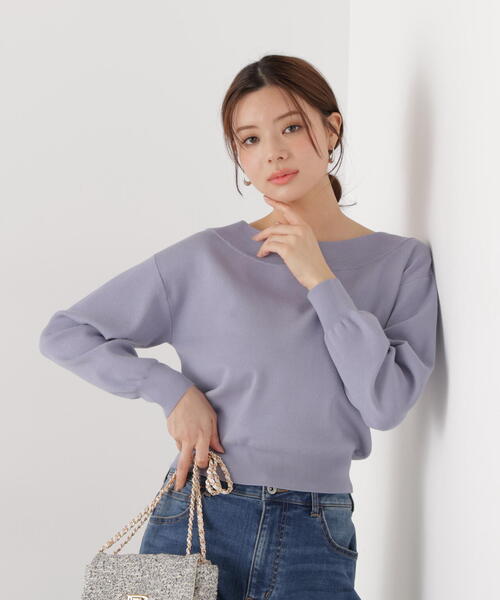 PROPORTION BODY DRESSING（プロポーションボディドレッシング）の「＜ウォッシャブル/UV＞２ＷＡＹベーシックニット / 1216170201（ニット/セーター・レディース・イエロー/ネイビー/ブルー/ホワイト系その他・FREE）」の21枚目の写真