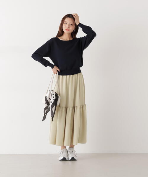 PROPORTION BODY DRESSING（プロポーションボディドレッシング）の「＜ウォッシャブル/UV＞２ＷＡＹベーシックニット / 1216170201（ニット/セーター・レディース・イエロー/ネイビー/ブルー/ホワイト系その他・FREE）」の19枚目の写真