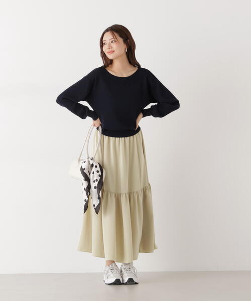 PROPORTION BODY DRESSING（プロポーションボディドレッシング）の「＜ウォッシャブル/UV＞２ＷＡＹベーシックニット / 1216170201（ニット/セーター・レディース・イエロー/ネイビー/ブルー/ホワイト系その他・FREE）」の17枚目の写真