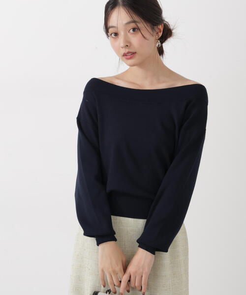 PROPORTION BODY DRESSING（プロポーションボディドレッシング）の「＜ウォッシャブル/UV＞２ＷＡＹベーシックニット / 1216170201（ニット/セーター・レディース・イエロー/ネイビー/ブルー/ホワイト系その他・FREE）」の14枚目の写真