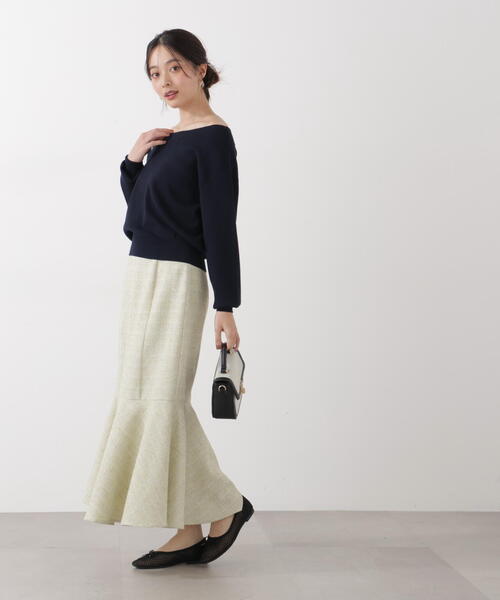 PROPORTION BODY DRESSING（プロポーションボディドレッシング）の「＜ウォッシャブル/UV＞２ＷＡＹベーシックニット / 1216170201（ニット/セーター・レディース・イエロー/ネイビー/ブルー/ホワイト系その他・FREE）」の12枚目の写真