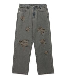 ISTKUNST（イストクンスト）の「DIRTY WASHING WIDE DENIM PANTS_BEIGE(IK2ESMD111A)（デニムパンツ）」