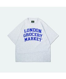 College Logo Heavyweight SS Tee (Ash Grey)