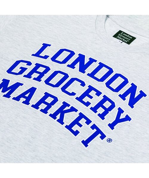 LONDON GROCERY MARKET(ロンドングローサリーマーケット)の「College Logo Heavyweight SS Tee (Ash Grey)(Tシャツ/カットソー・メンズ・その他・L/M/S)」の4枚目の写真
