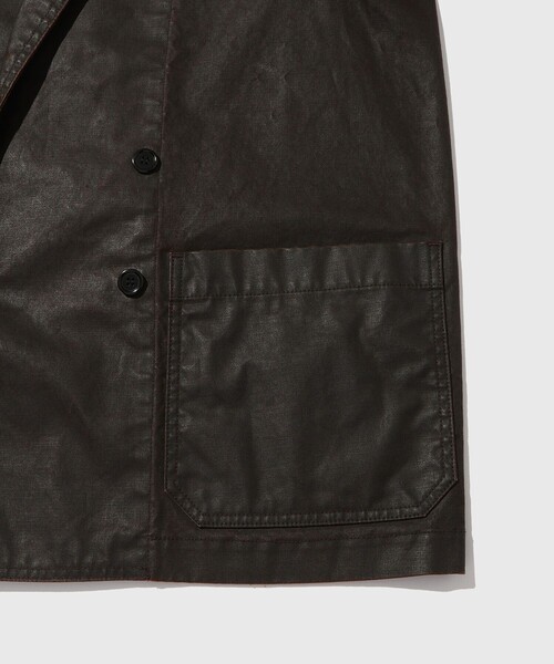 ADAM ET ROPE'（アダムエロペ）の「【ISKO/イスコ】コーティング JKT / ADAM ET ROPE' JEANS（テーラードジャケット・メンズ・ブラック/ダークブラウン・M/L）」の5枚目の写真