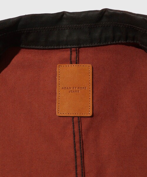 ADAM ET ROPE'（アダムエロペ）の「【ISKO/イスコ】コーティング JKT / ADAM ET ROPE' JEANS（テーラードジャケット・メンズ・ブラック/ダークブラウン・M/L）」の8枚目の写真