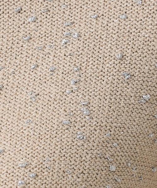 UNTITLED（アンタイトル）の「【洗える/すっきり丈】ラメノット ニットカーディガン（カーディガン/ボレロ・レディース・ナチュラル/ベージュ・04/44/48/02/00）」の11枚目の写真