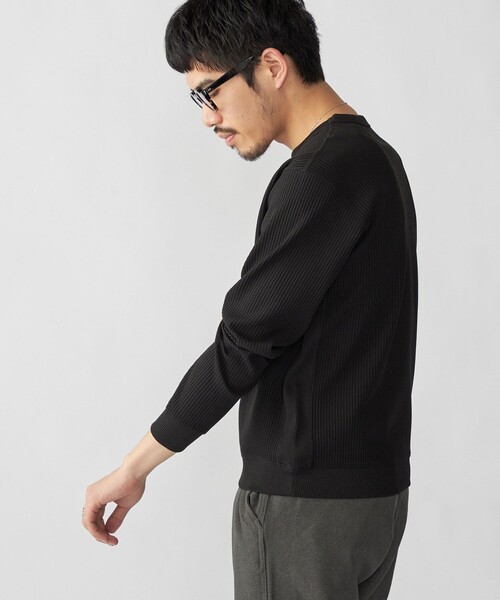 SHIPS（シップス）の「SHIPS:  〈軽量/UVカット〉SPEEDRY(R) ワッフル ロングスリーブ（Tシャツ/カットソー・メンズ・グレー/ブラウン/オフホワイト/ブラック・X-LARGE/LARGE/MEDIUM/SMALL）」の13枚目の写真