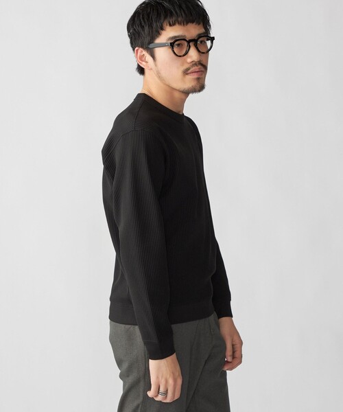 SHIPS（シップス）の「SHIPS:  〈軽量/UVカット〉SPEEDRY(R) ワッフル ロングスリーブ（Tシャツ/カットソー・メンズ・グレー/ブラウン/オフホワイト/ブラック・X-LARGE/LARGE/MEDIUM/SMALL）」の15枚目の写真