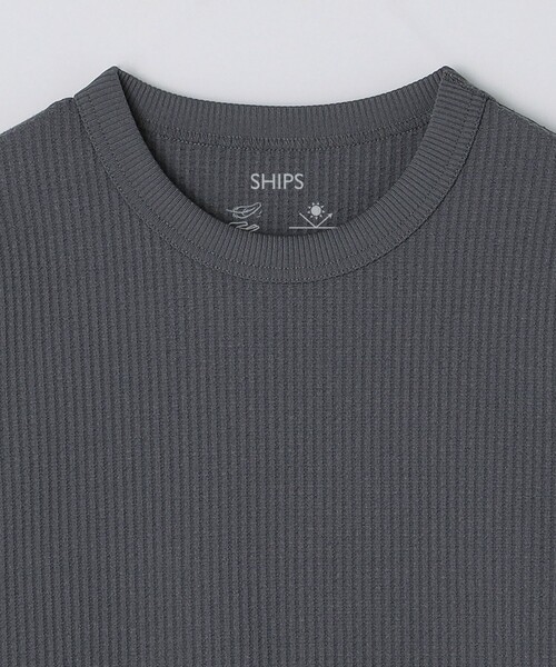 SHIPS（シップス）の「SHIPS:  〈軽量/UVカット〉SPEEDRY(R) ワッフル ロングスリーブ（Tシャツ/カットソー・メンズ・グレー/ブラウン/オフホワイト/ブラック・X-LARGE/LARGE/MEDIUM/SMALL）」の20枚目の写真
