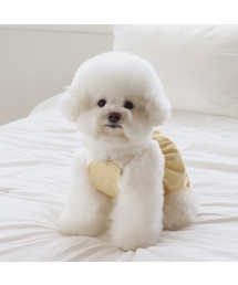 CHIOT（シュオト）の「ラブサムボリュームオーバーオール（イエロー）（ペットウェア）」