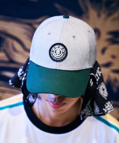 ELEMENT(エレメント)の「ELEMENT メンズ TREELOGO 2.0 CAP キャップ 【2026年春夏モデル】(キャップ・メンズ・グリーン系その他/ブラック・FREE)」の2枚目の写真