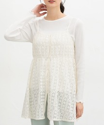 Honeys（ハニーズ）の「レースキャミチュニック（キャミソール）」