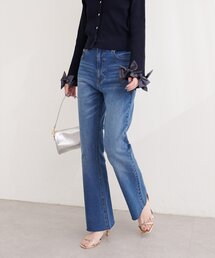 natural couture | セルフカットストレートデニムフレアパンツ(デニムパンツ)