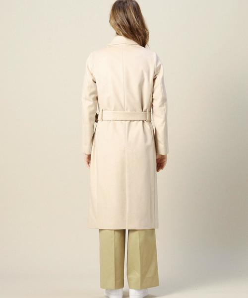 BEAUTY&YOUTH UNITED ARROWS（ビューティーアンドユースユナイテッドアローズ）の「BY ライトメルトン ガウンコート ◆（その他アウター・レディース・ライトグレー/ナチュラル・SMALL/MEDIUM）」の3枚目の写真