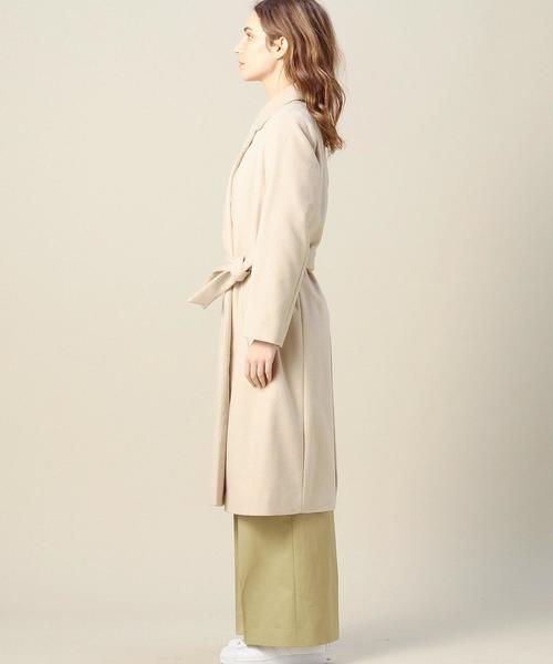BEAUTY&YOUTH UNITED ARROWS（ビューティーアンドユースユナイテッドアローズ）の「BY ライトメルトン ガウンコート ◆（その他アウター・レディース・ライトグレー/ナチュラル・SMALL/MEDIUM）」の10枚目の写真