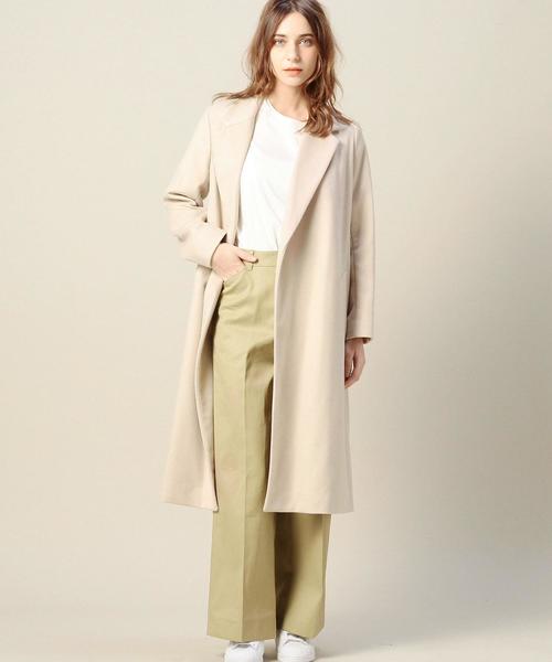 BEAUTY&YOUTH UNITED ARROWS（ビューティーアンドユースユナイテッドアローズ）の「BY ライトメルトン ガウンコート ◆（その他アウター・レディース・ライトグレー/ナチュラル・SMALL/MEDIUM）」の11枚目の写真