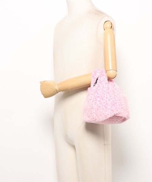 VIBGYOR Women(ヴィブジョー ウィメン)の「【urge select】レオパード柄デザイン フェイクファー ミニバッグ(ハンドバッグ・レディース・ブルー系/ピンク系1/ピンク系2・FREE)」の6枚目の写真