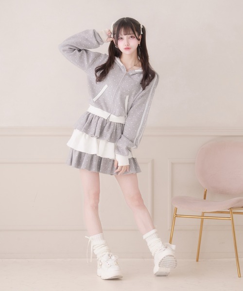 Pal elfy(パルエルフィー)の「バイカラーレースニットパーカー(パーカー・レディース・ピンク/グレー/ブラック・フリー)」の21枚目の写真