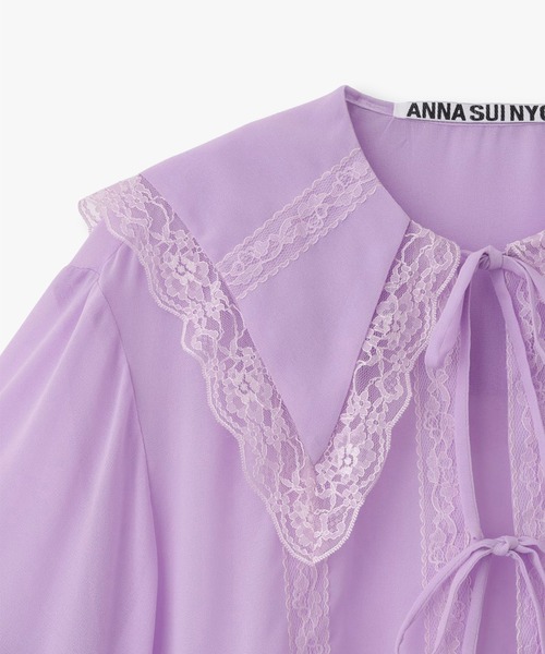 ANNA SUI NYC(アナ スイ エヌ ワイ シー)の「ドリーミーブラウス(シャツ/ブラウス・レディース・ラベンダー/ブラック/アイボリー・FREE)」の19枚目の写真