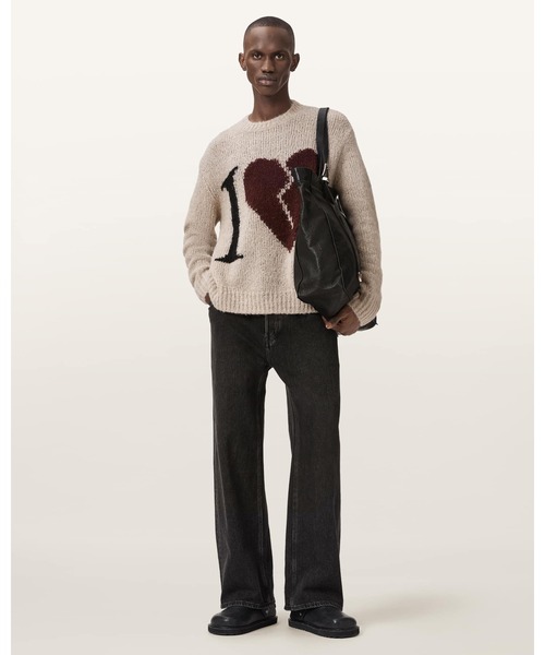 ALLSAINTS(オールセインツ)の「LOVER KNITTED OVERSIZED JUMPER | LOVER ニット オーバーサイズ ニット・セーター(ニット/セーター・メンズ・ブラウン系その他・S/M/L/XL/XS)」の3枚目の写真