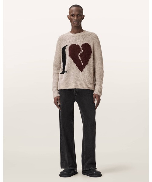 ALLSAINTS(オールセインツ)の「LOVER KNITTED OVERSIZED JUMPER | LOVER ニット オーバーサイズ ニット・セーター(ニット/セーター・メンズ・ブラウン系その他・S/M/L/XL/XS)」の5枚目の写真