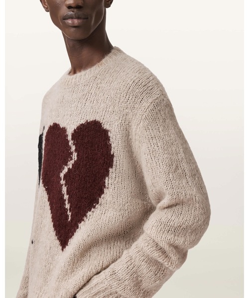 ALLSAINTS(オールセインツ)の「LOVER KNITTED OVERSIZED JUMPER | LOVER ニット オーバーサイズ ニット・セーター(ニット/セーター・メンズ・ブラウン系その他・S/M/L/XL/XS)」の6枚目の写真