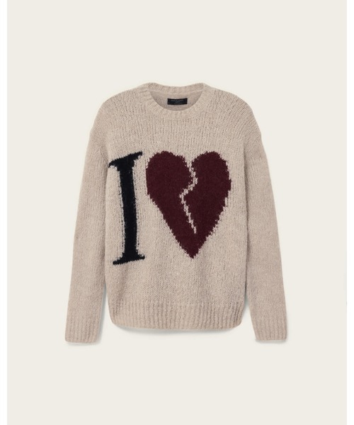 ALLSAINTS(オールセインツ)の「LOVER KNITTED OVERSIZED JUMPER | LOVER ニット オーバーサイズ ニット・セーター(ニット/セーター・メンズ・ブラウン系その他・S/M/L/XL/XS)」の9枚目の写真