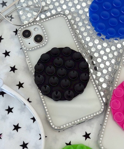 WEGO（ウィゴー）の「WEGO/ラウンドマルチ吸盤シート（生活家電・レディース・グリーン/ピンク/ブラック/ブルー・FREE）」の2枚目の写真