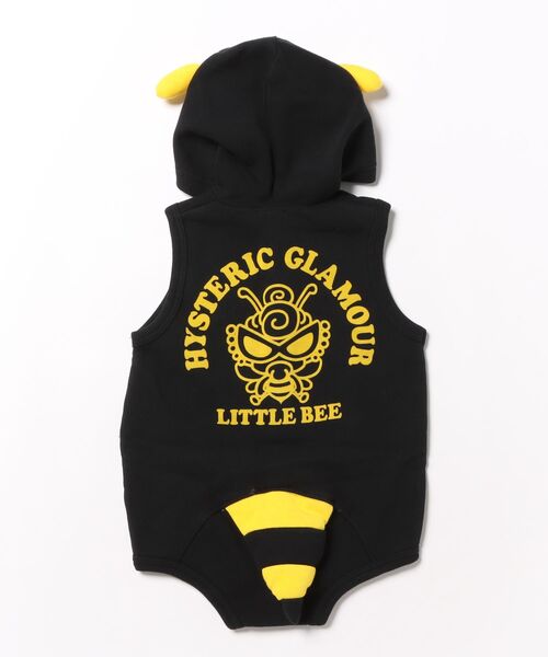 G*♡様 ヒステリックミニ　ハチ　ロンパース LITTLE BEE 裏毛ロンパース（ロンパース）｜HYSTERIC MINI