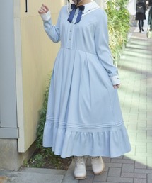 axes femme | リボンセット刺繍ロングワンピース(ワンピース)