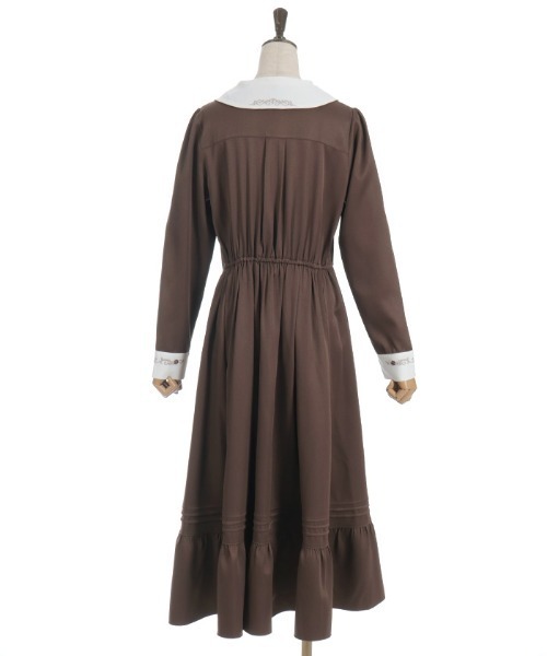 axes femme（アクシーズファム）の「リボンセット刺繍ロングワンピース（ワンピース・レディース・サックスブルー/ブラウン/ブラック・MEDIUM）」の16枚目の写真