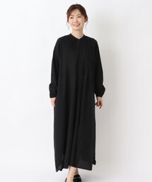 綿レーヨン ランダムタックワンピース